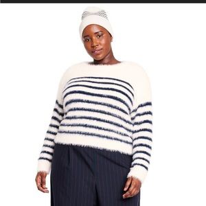 La Ligne x Target Fuzzy Striped sweater